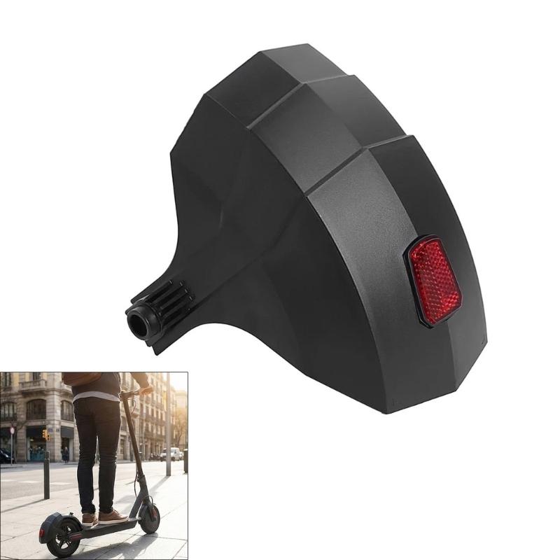 Protective Rear Guard With Reflective Strips For Electric Scooter Includes Safety Reflectors Enhances Night Security