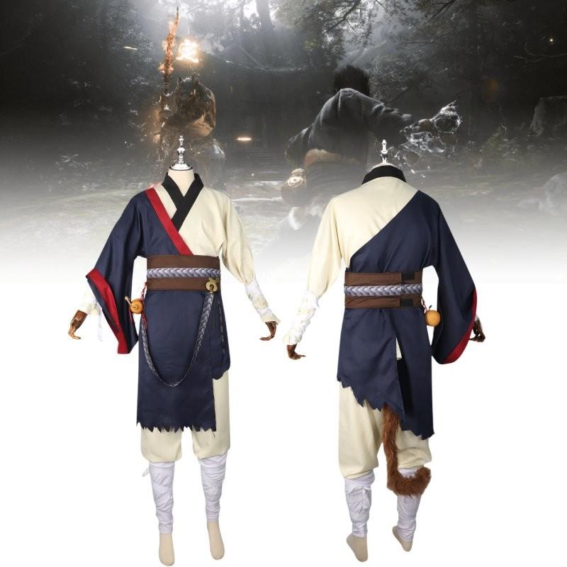 Comfortable Retro Style Black Myth Sun Wukong Cosplay Outfit For Gamers And Fans