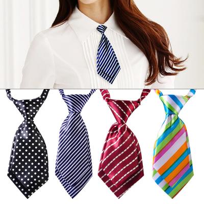 Girl Pre-tied Adjustable Necktie New Tie
