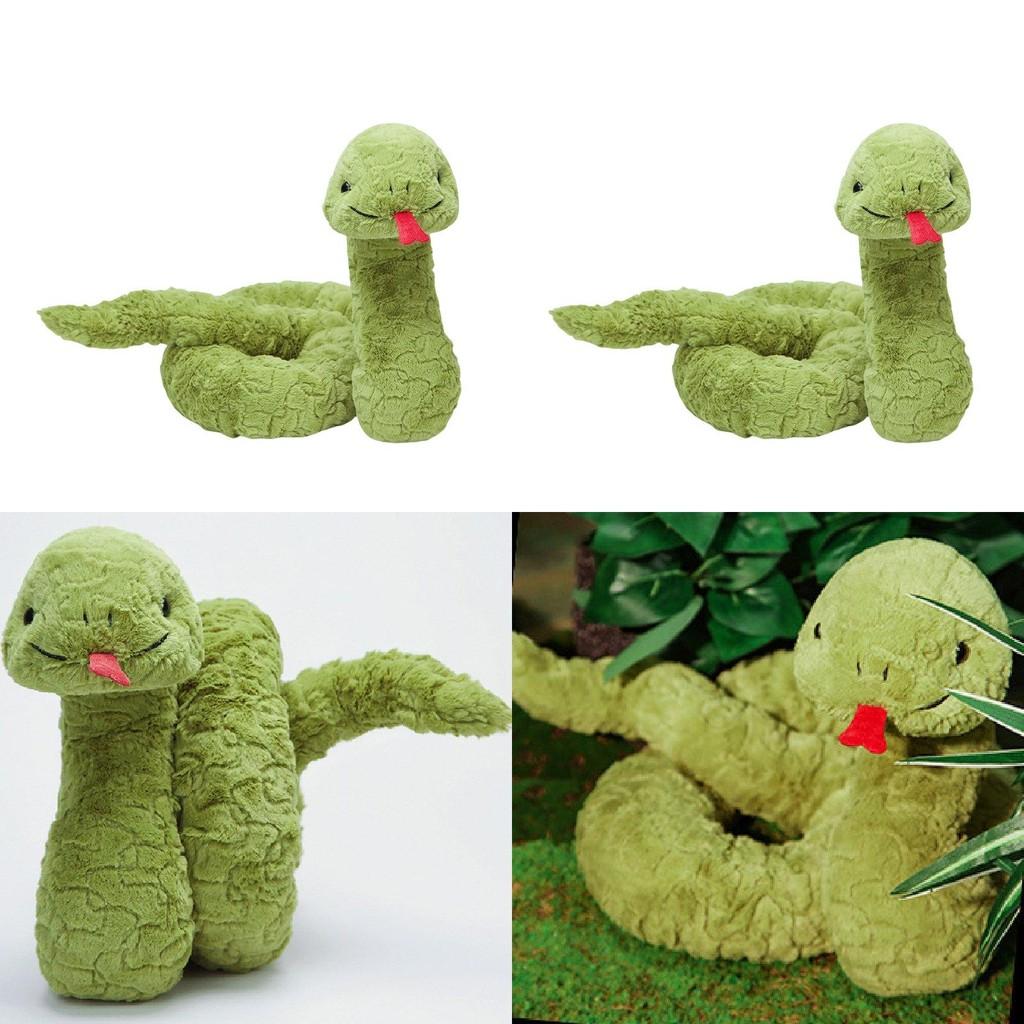Adorable Stevie Snake Plush Toy Soft Green Comforting Cuddle Buddy