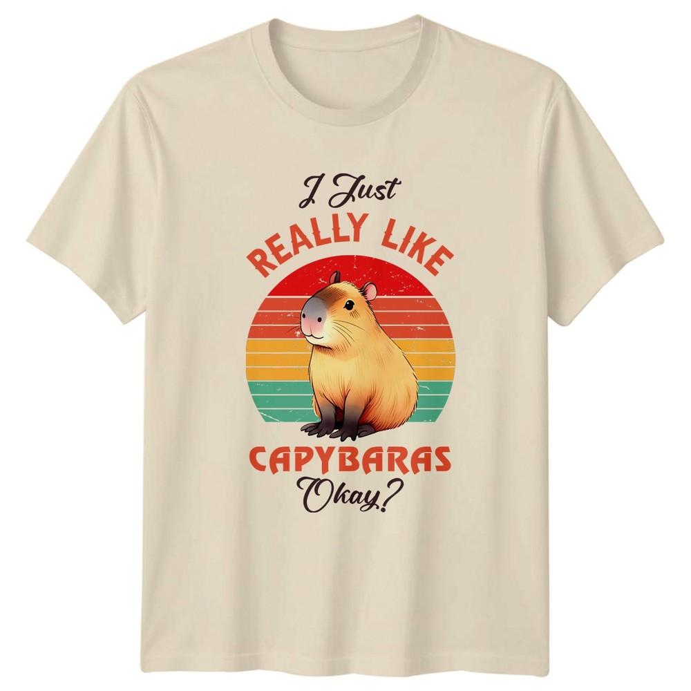 I Just Really Like Capybaras TShirt Capybara Birthday Gift For Him