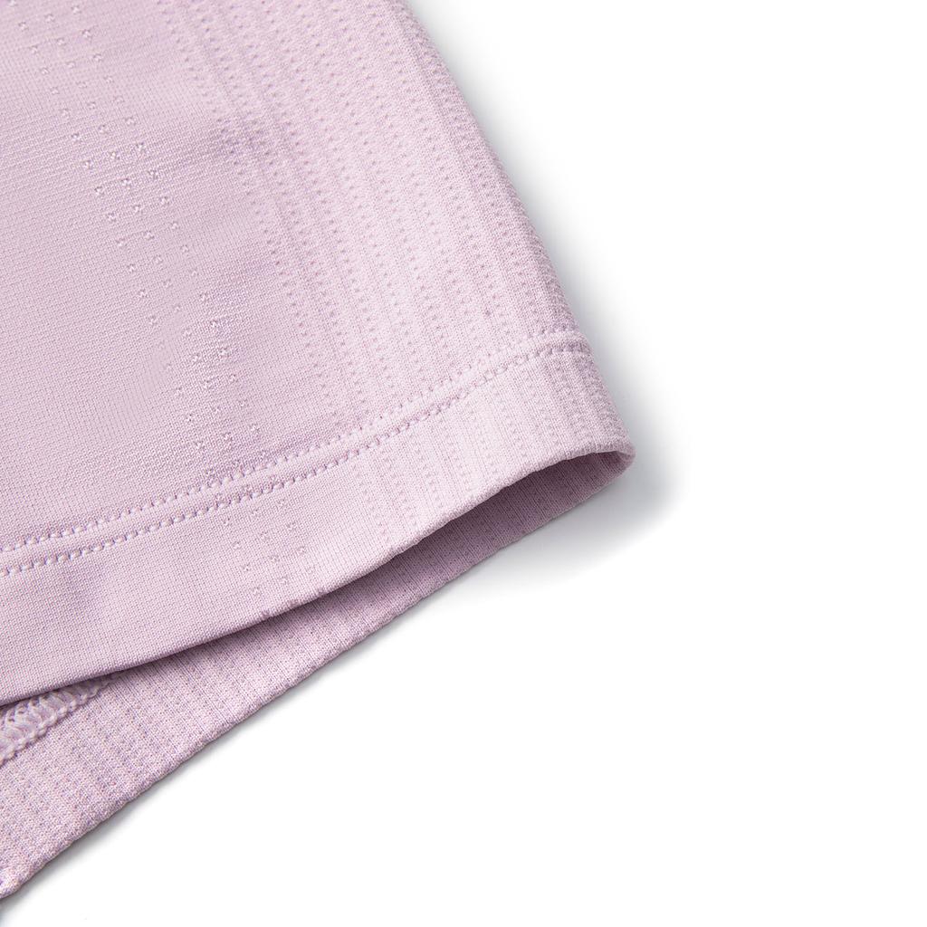 Li-Ning Dopamine Round Neck Sports Short Sleeve T-Shirt Women Tops Twilight-Purple ATSV130-3