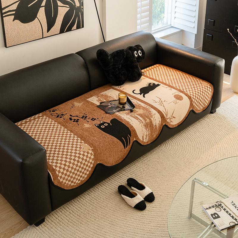 Premium Sofa Cushion  New Winter Straight Seat Cushion Non-Slip One-Piece Sofa Cover Universal In All Seasons