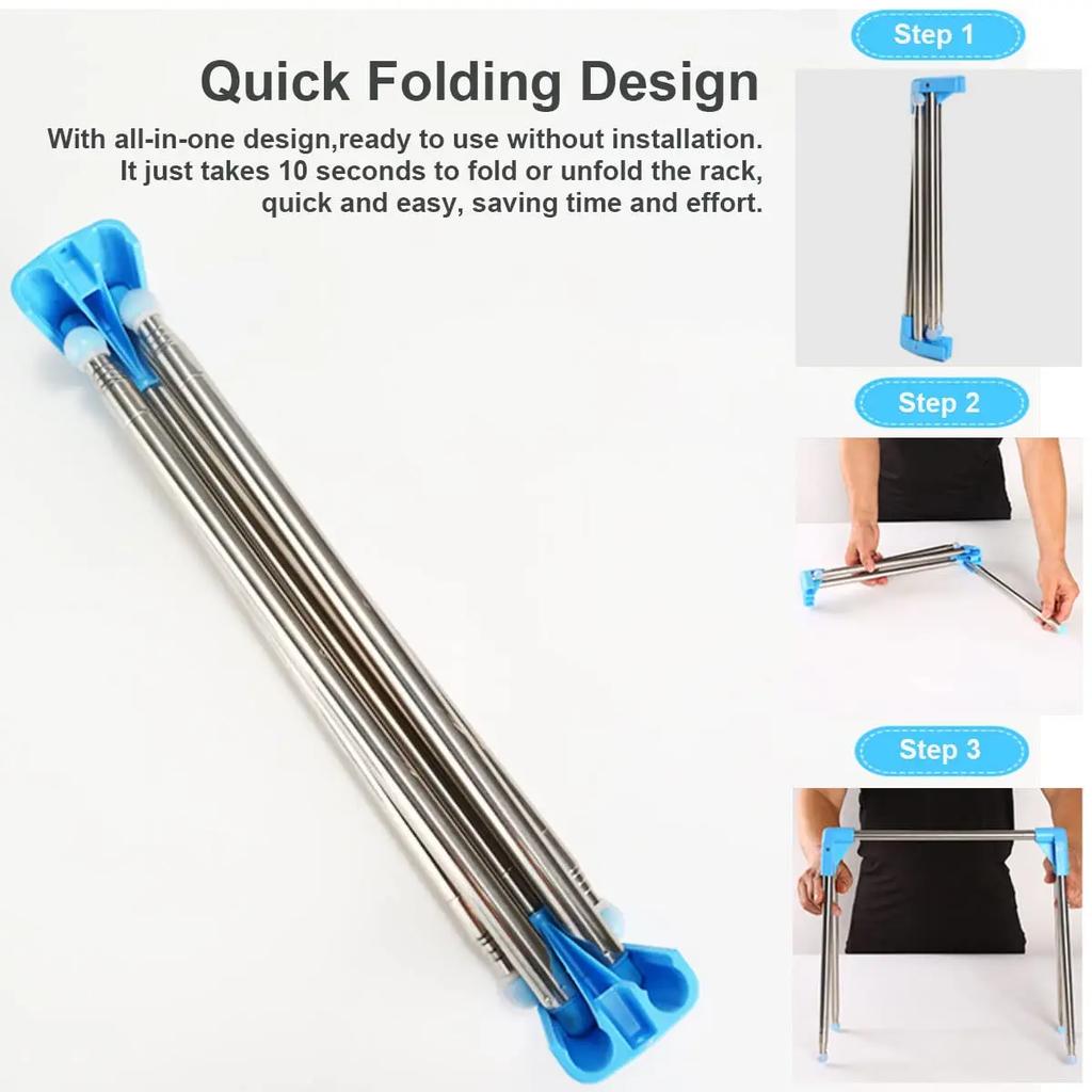 Travel Garment Drying Rack Stand,Foldable Clothing Hanger for Baby Laundry,Space Saving,Mini Hanging Coat Holder for Dry Clothes