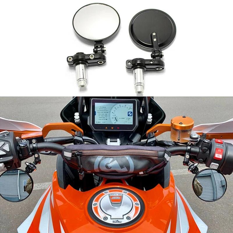 

2pcs Universal Retro Folding Motorcycle Rearview Mirror Black 22mm Handlebar Modified Bike Rear View Mirror чёрный