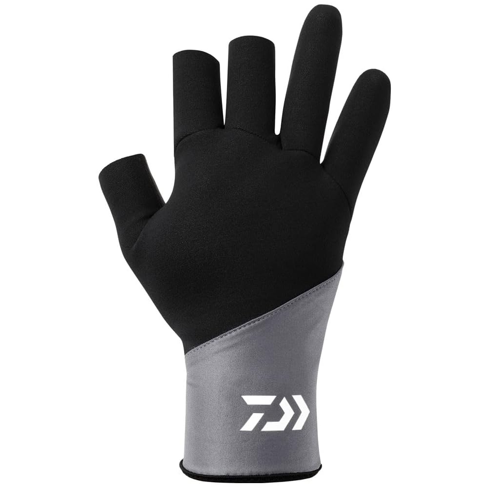 Daiwa Titania Alpha Gloves 3-Finger Cut Light Gray Size L
