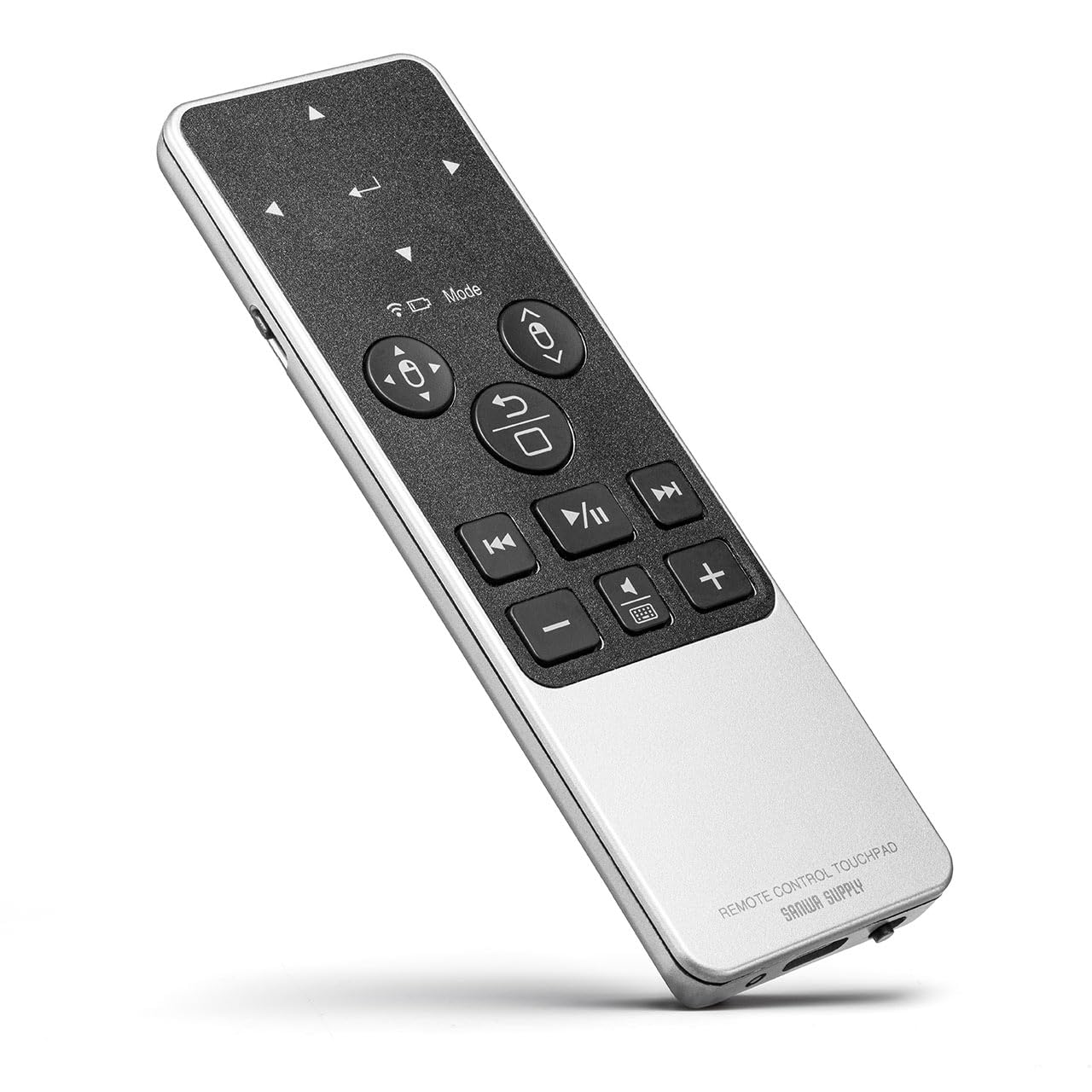 

Sanwa Direct Aerial Mouse, Bluetooth, Lying Down Mouse with Touchpad, USB-C Rechargeable, Mute Button, Remote Control, for Presentations, PowerPoint