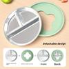 Food Grade Anti Slip and Anti Drop Children's Complementary Food Compartment Plate