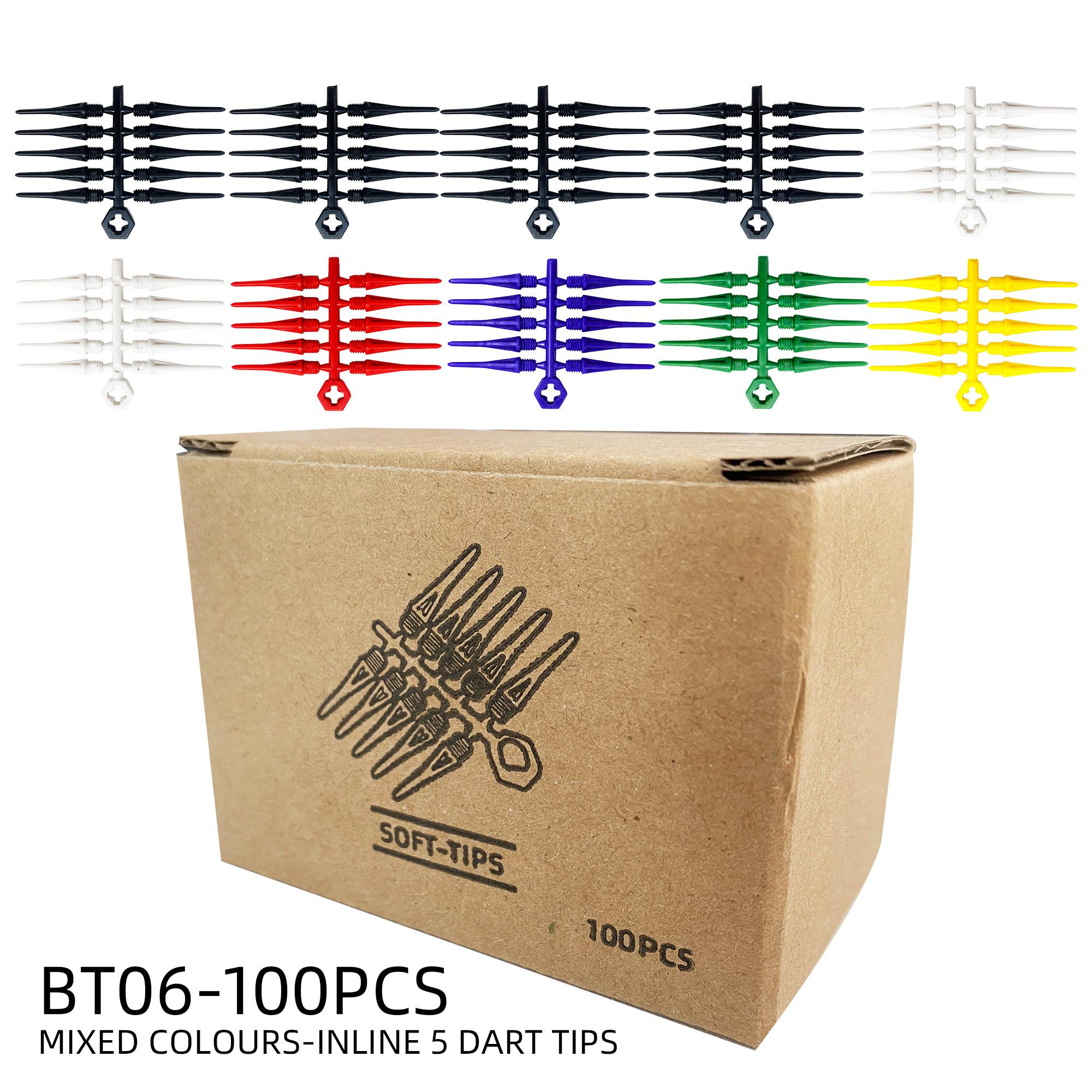 PENPEN 2BA Replacement Soft Dart Tips 100pcs Durable Soft Tips for Electronic Dartboards