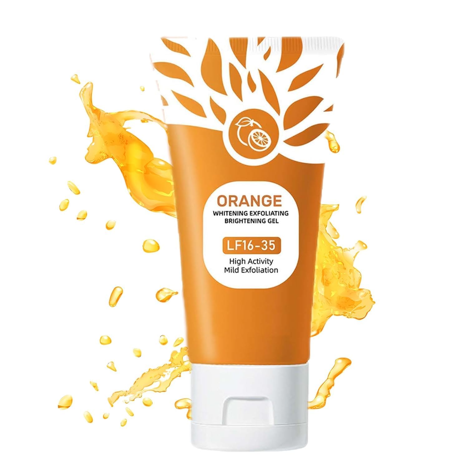 Wrixty Glow Boost Orange Enzyme Exfoliating Gel - Gentle Skin Polishing & Brightening Formula (LF16-35)