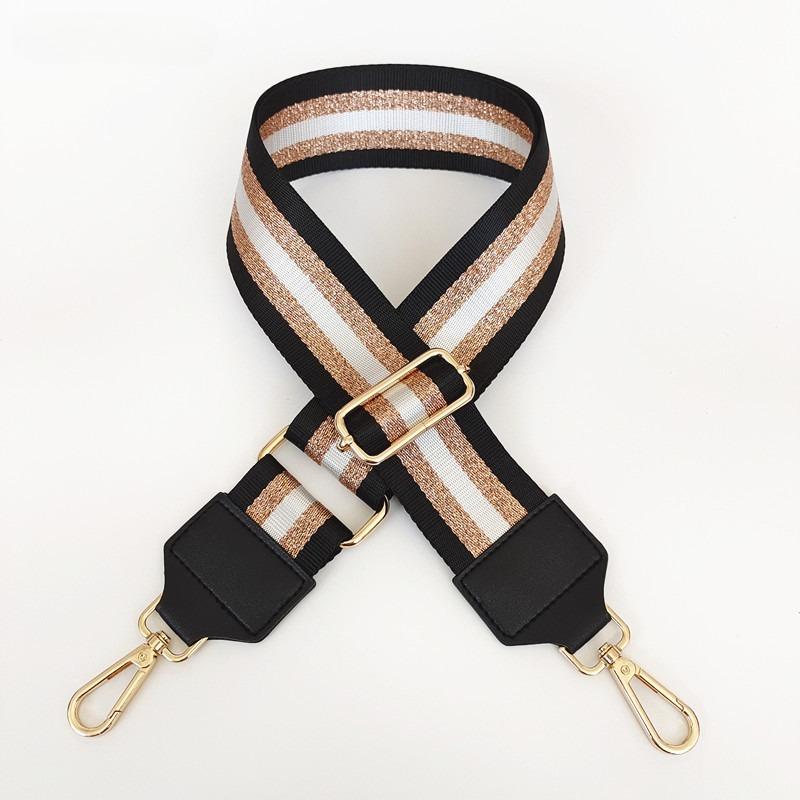 

5cm Bag Accessories Canvas Webbing Versatile Adjustment Single Shoulder Oblique Span Women s Bag Contrasting Color Wide Strap