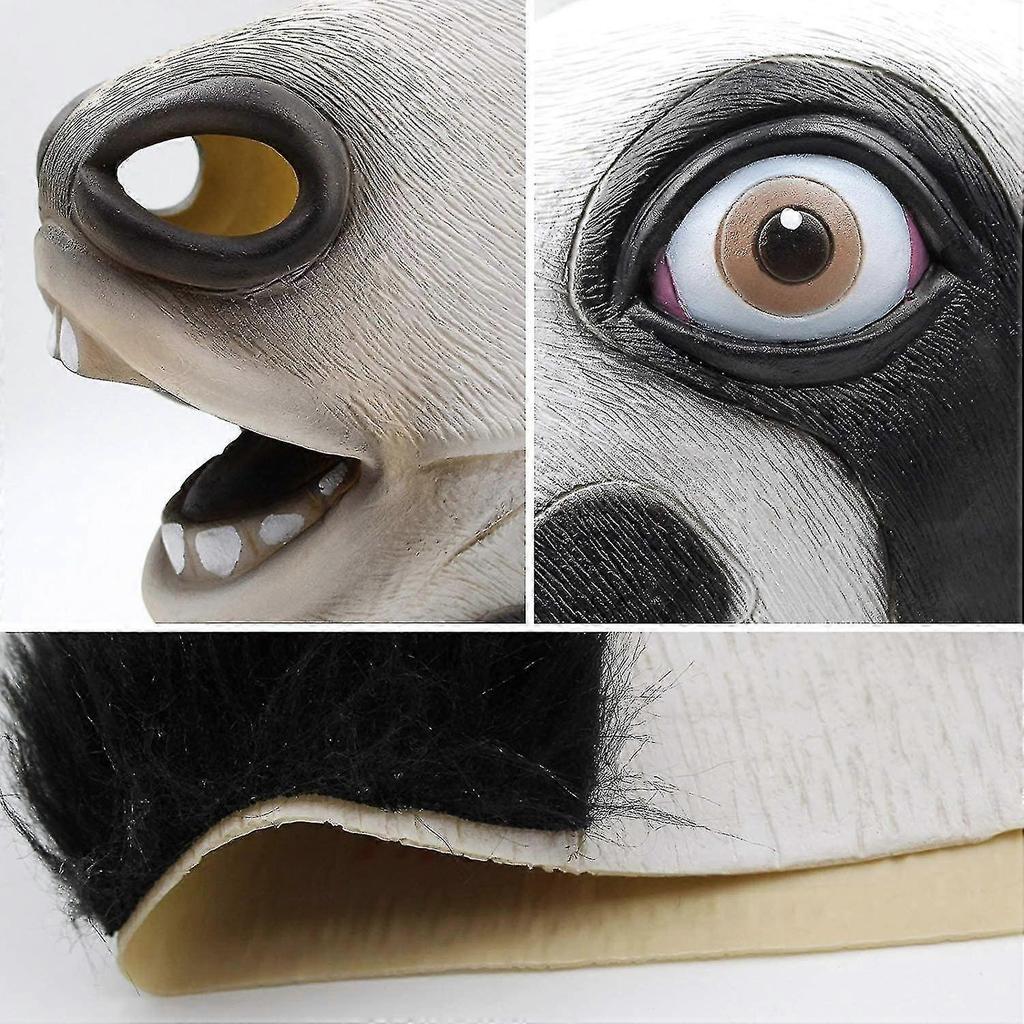 Deluxe Novelty Halloween Costume Party Latex Animal Head Mask Cow