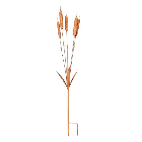 Wheat Ear Metal Wind Chime Ear of Wheat Garden Stake Rustic 1pc