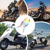 Motorcycle Sticker Decal - Flame Design for Car - Set of 2 Waterproof Emblems