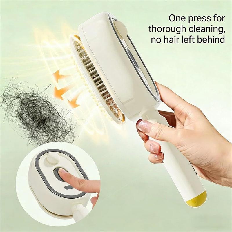 Pet Electric Spray Air Cushions Massage Comb 3 In 1 Self Cleaning Steam Essential Oil Brush Rechargeable Spray Scalp Massager