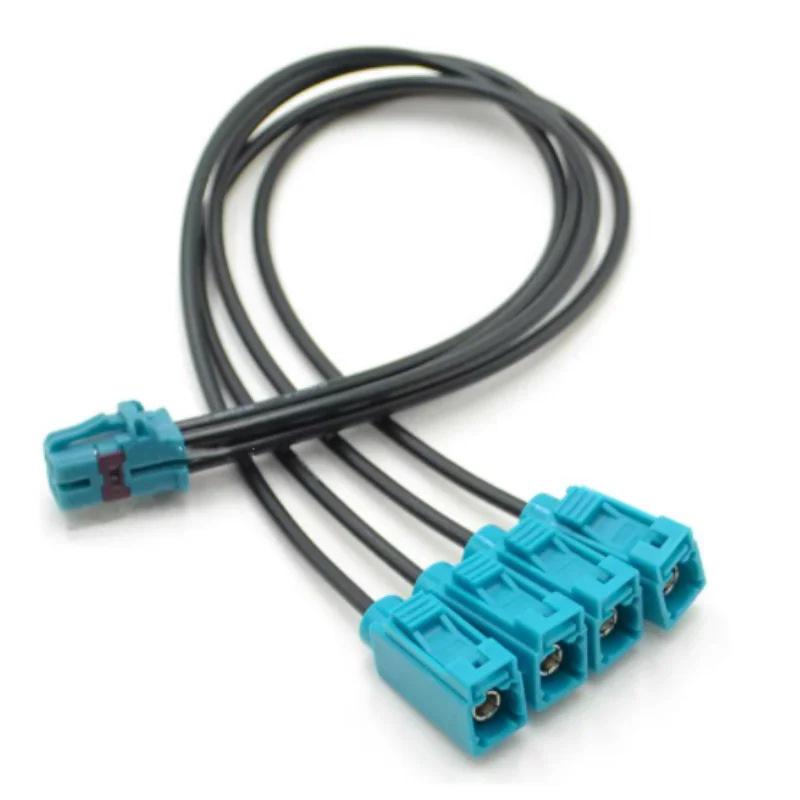 TE Mini 4-in-1 FAKRA Female LVDS Panoramic Image Wiring Harness