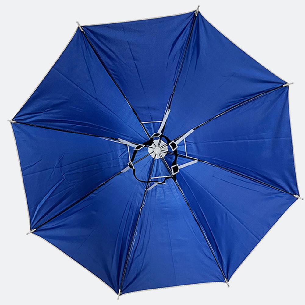 Head Umbrella Hat Sun Rain Cap Waterproof Adjustable Hands Free