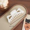 Elegant Bow Hair Clip Retro Imitation Acetate Shark Clip French Style Bun Hair Clip  For Women