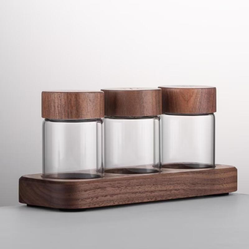 TLXT Coffee Bean Storage Set with Test Tube Glass Vials