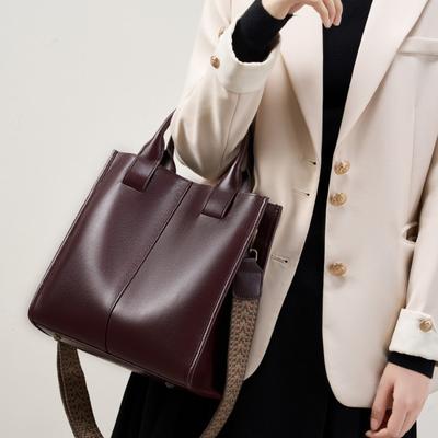 Tote Bag Women's New Autumn and Winter Crossbody Bag Bags, Large Capacity Water Bucket Single Shoulder Hand-held Leather Women's Bag