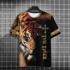 Fierce Animal 3d Print T-Shirts For Men Vintage Men's T-Shirt Summer Short Sleeve Tops Fashion Oversized Tees Men Streetwear New