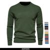 New O-neck Pullover Men's Sweater Casual Solid Color Warm Sweater Men Winter Fashion Slim Mens Sweaters 11 Colors
