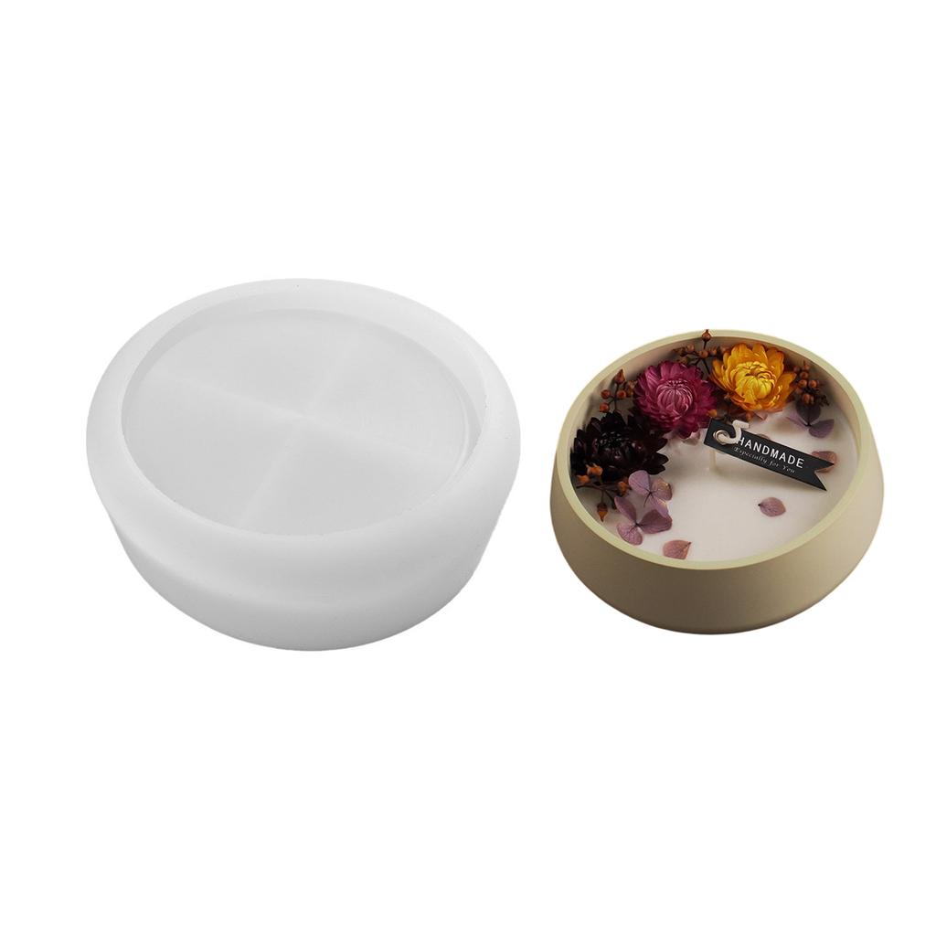 Large Round Sturdy Silicone Resin Mould for Epoxy Castes Jewelry Dishes Tray Making Creative Craft Supplies Projects