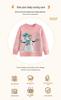 Girls' Double-Layer Snowman Jacquard Knit Pullover - Long-Sleeved Christmas Sweater for Autumn and Winter