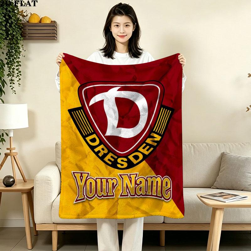 1PC Dresden Den Custom Custom Name Patterned Flannel Blanket Suitable For All Seasons for Home Decor Warmth and Comfort Gifts Holiday Gift