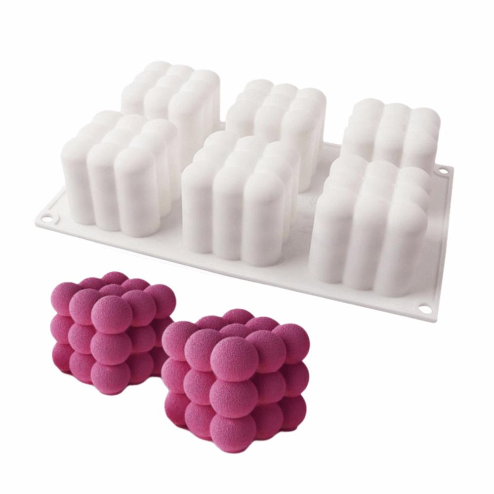 Large Bubble Ball Silicone Candle Mold 6 Cavity DIY Mousse Cake Mold  Bakeware Supplies