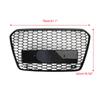 RS5 Style Honeycomb Mesh Front Bumper Grille Grill Fit A5 S5 B8.5 2013-2016