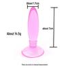 Silicone Soul Cone: Suction Cup Anal Plug Set (Large, Medium, Small) - Soft Rubber Adult Toys.