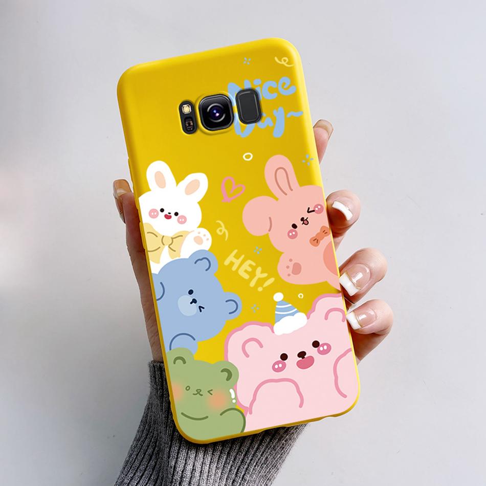 For Samsung Galaxy S8 Plus Case Galaxy S8 Shockproof Back Phone Cases For Samsung S8 GalaxyS8 Plus Cartoon Silicone Cover Bumper