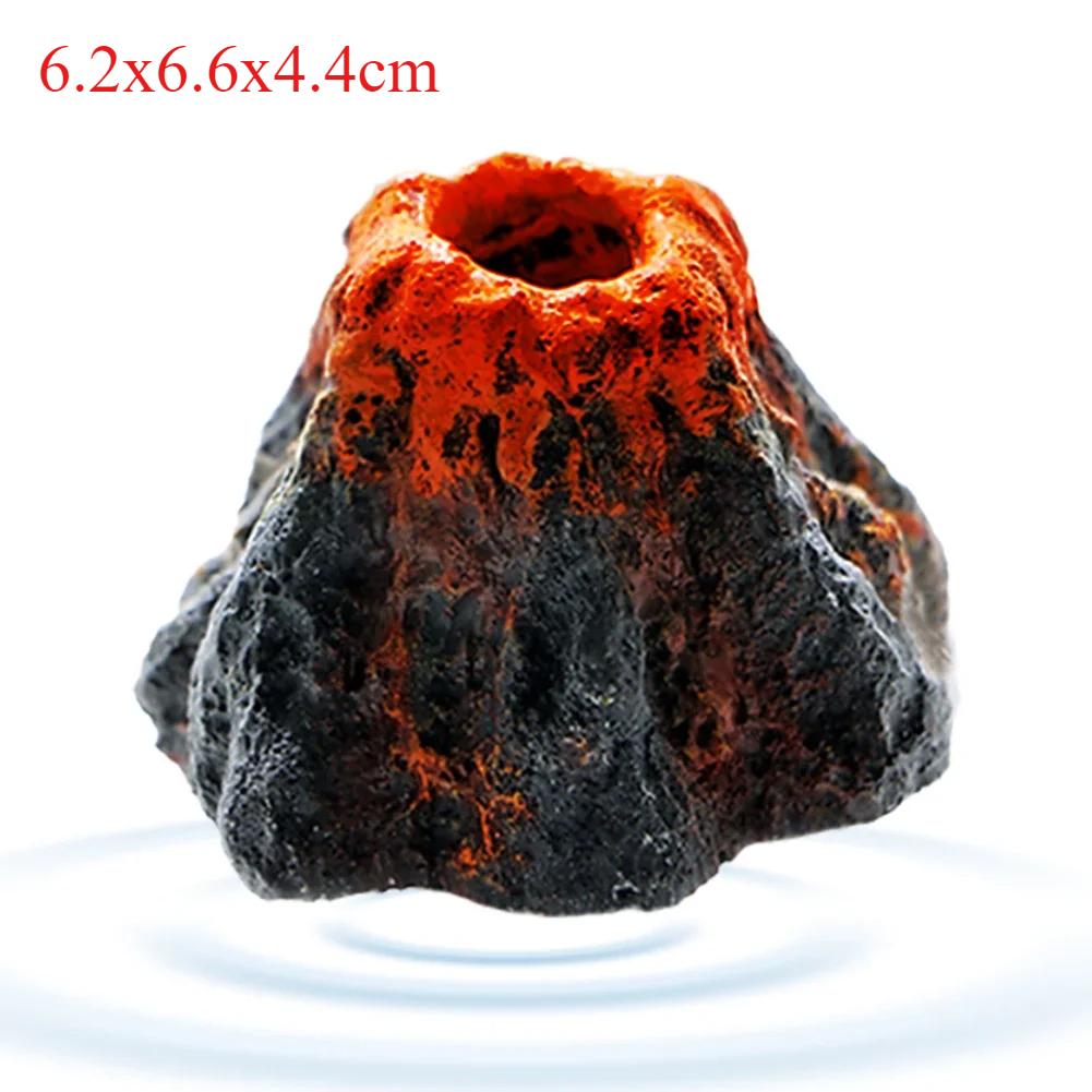 1pcs Fish Tank Landscaping Simulation Volcano Aquarium Accessories Rockery Aerator For Aquarium Pump Bubble Stone Oxygen