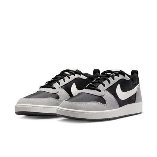 Nike Court Borough Low Premium Black Grey Sail 844881-005 EU 44 чёрный/серебряный