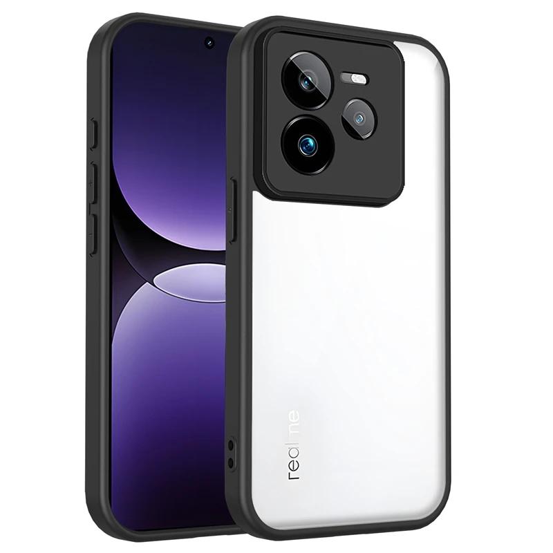 Transparente Silikonhülle für Realme GT 7 6 6T 7T GT7 Pro GT7T GT6T PC-Rückseite TPU-Bumper Stoßfest Klare Handyhüllen Abdeckung