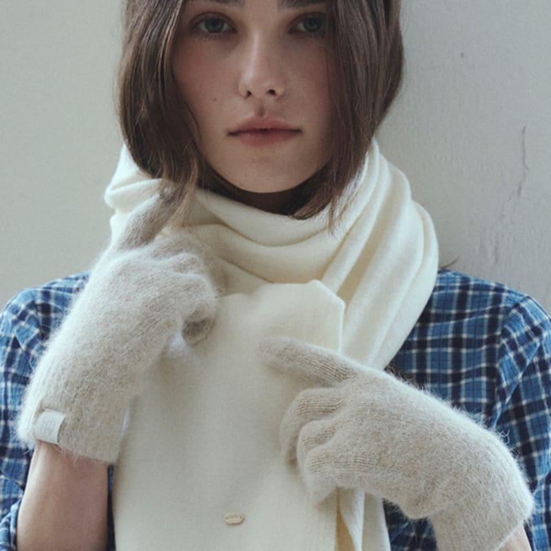 Marchen Sorbet angora gloves_7color