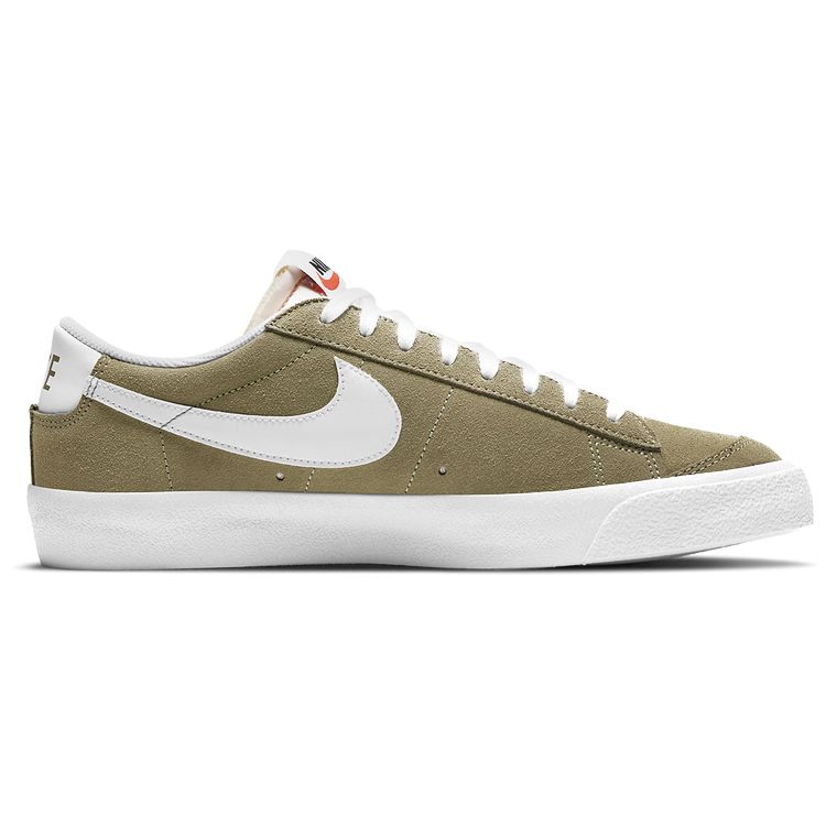 Nike Blazer Low 77 Medium Khaki Men Sneakers Brown White Black DA7254-200