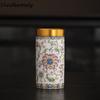 Storage Can Ceramic Empty Tea Tin Can Mini Flower Tea Packaging Box Portable Exquisite Green Tea Canister Loose Leaf Tea Storage