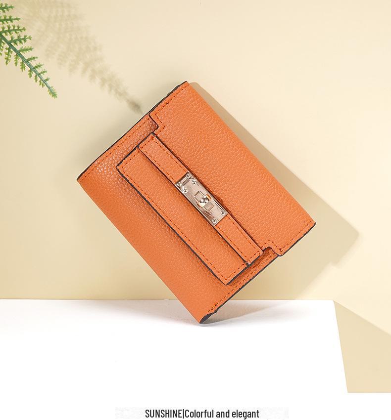 Women's High-End Simple Korean Short PU Wallet – 30% Off for Students