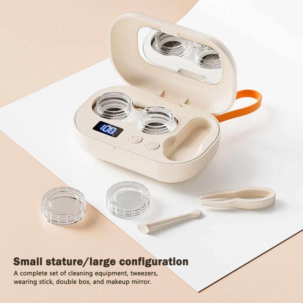 Full-automatic Contact Lens Cleaning Machine Smart Timer Ultrasonic Lens Cleaner  Professional Care
