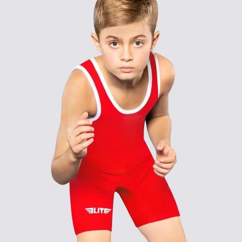 New children s wrestling clothing children s wrestling undershirt uniform onesie running speed clothing sportswear XXS