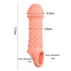Reusable Condom for Sexual Pleasure Hard Rough Big Condom Penis Sleeve Extender for Men Delay Ejaculation