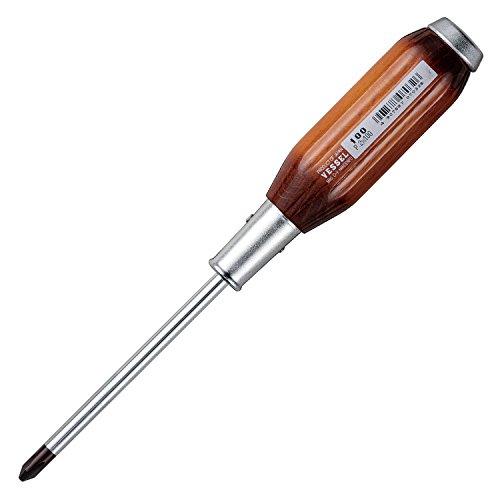 

Vessel Strong Penetrating Screwdriver Wooden Handle +2 x 100 100