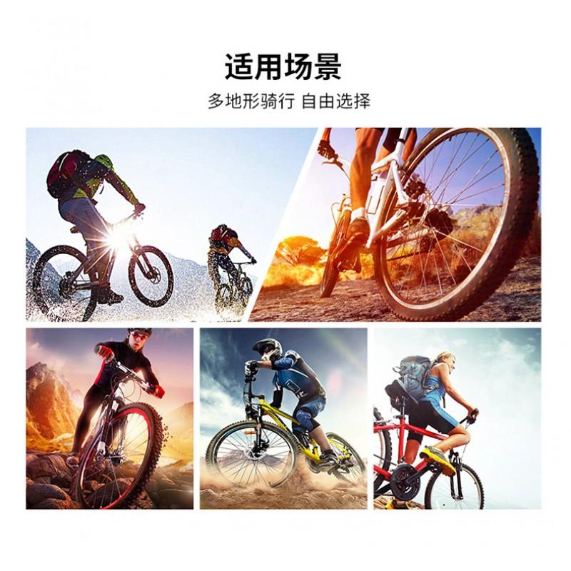Unisex Road MTB Cycling Shoes With Dual Buckle Hard Sole Rubber Outsole