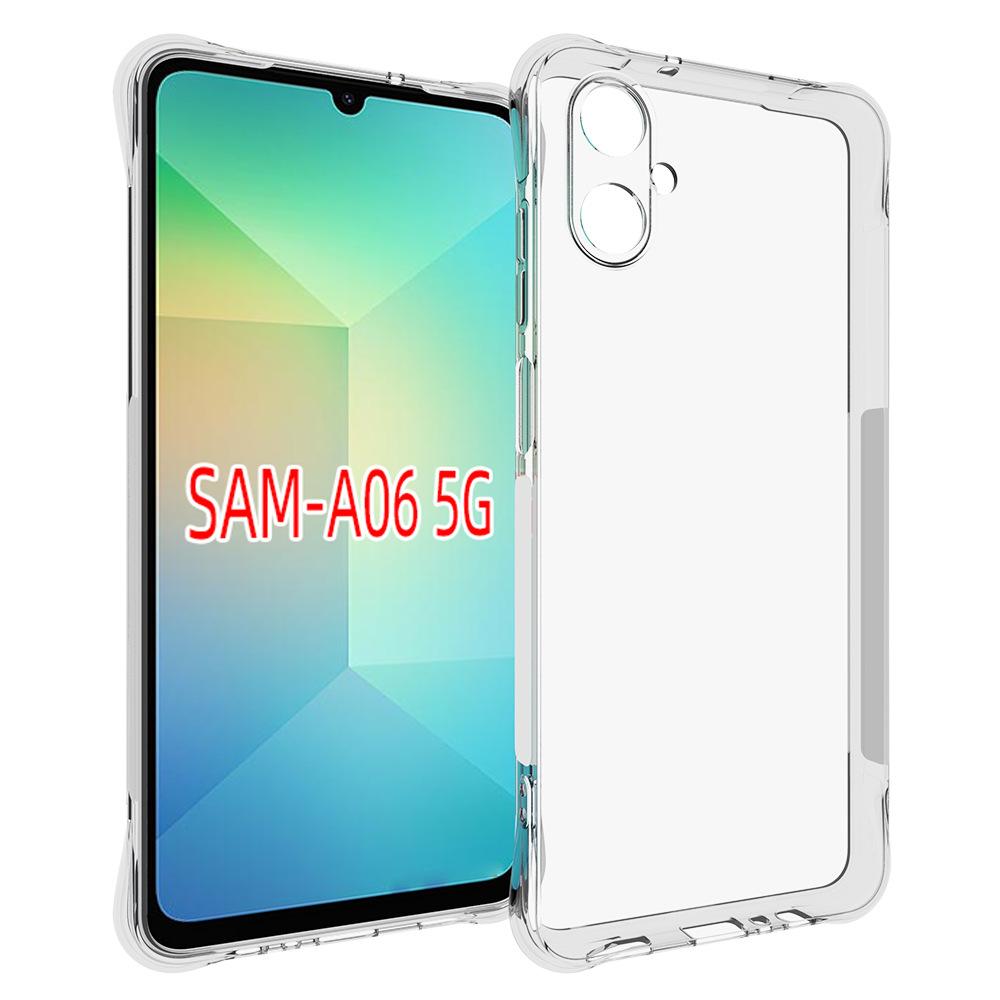 For Samsung Galaxy A06 5G Case WANLONFENG WL Series 2.0mm TPU Phone Cover with Tempered Glass Film