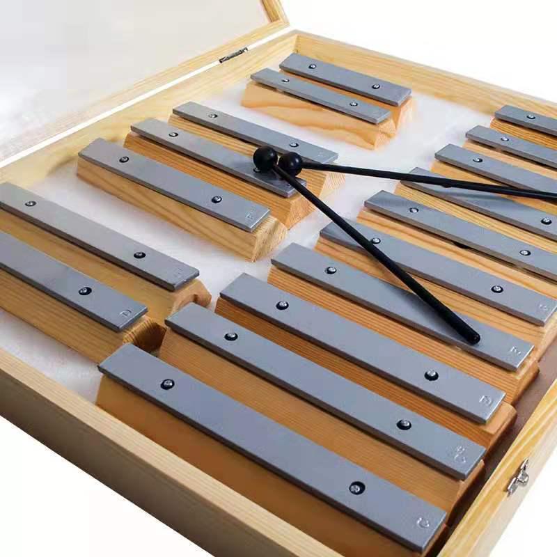 Orff 17-Tone Aluminum Xylophone: Perfect for Early Childhood Education and Percussion Beginners.