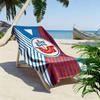 Asciugamano da Spiaggia Stampato FC Hansa Rostock, Asciugamano Grande Morbido Asciugatura Rapida per Spiaggia Campeggio Nuoto