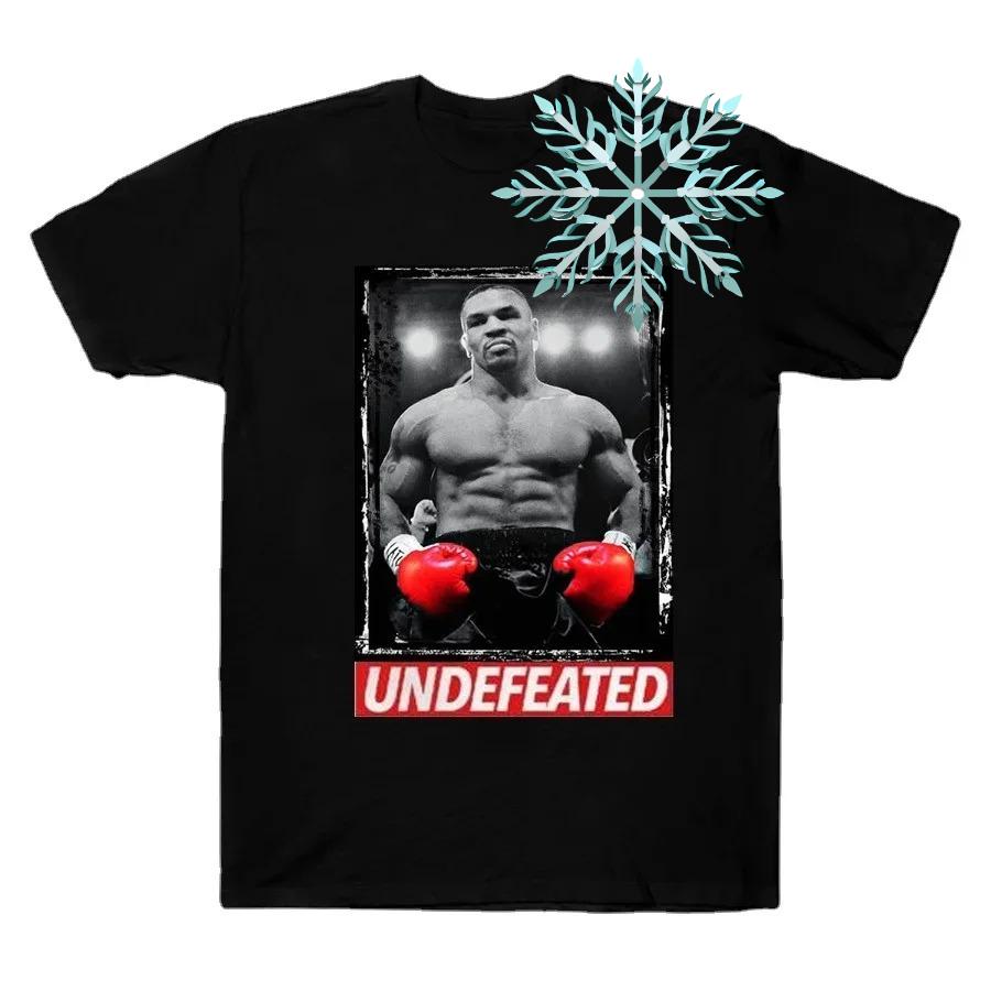 Iron Mike Tyson Boxing Undefeated Hall of Fame Cool Vintage Unisex T Shirt Cotton ONeck Short Sleeve T Shirt New Size S3XL