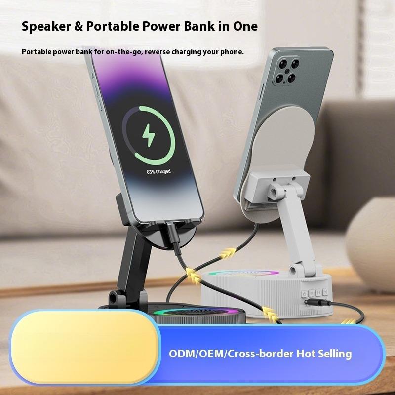 Induction Mobile Phone Holder, Power Bank, Bluetooth Speaker, Desktop Stereo.